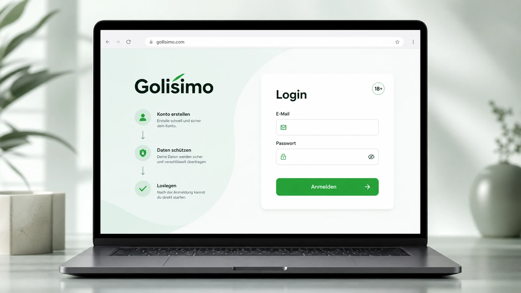 So gelangen Sie zum Golisimo Login