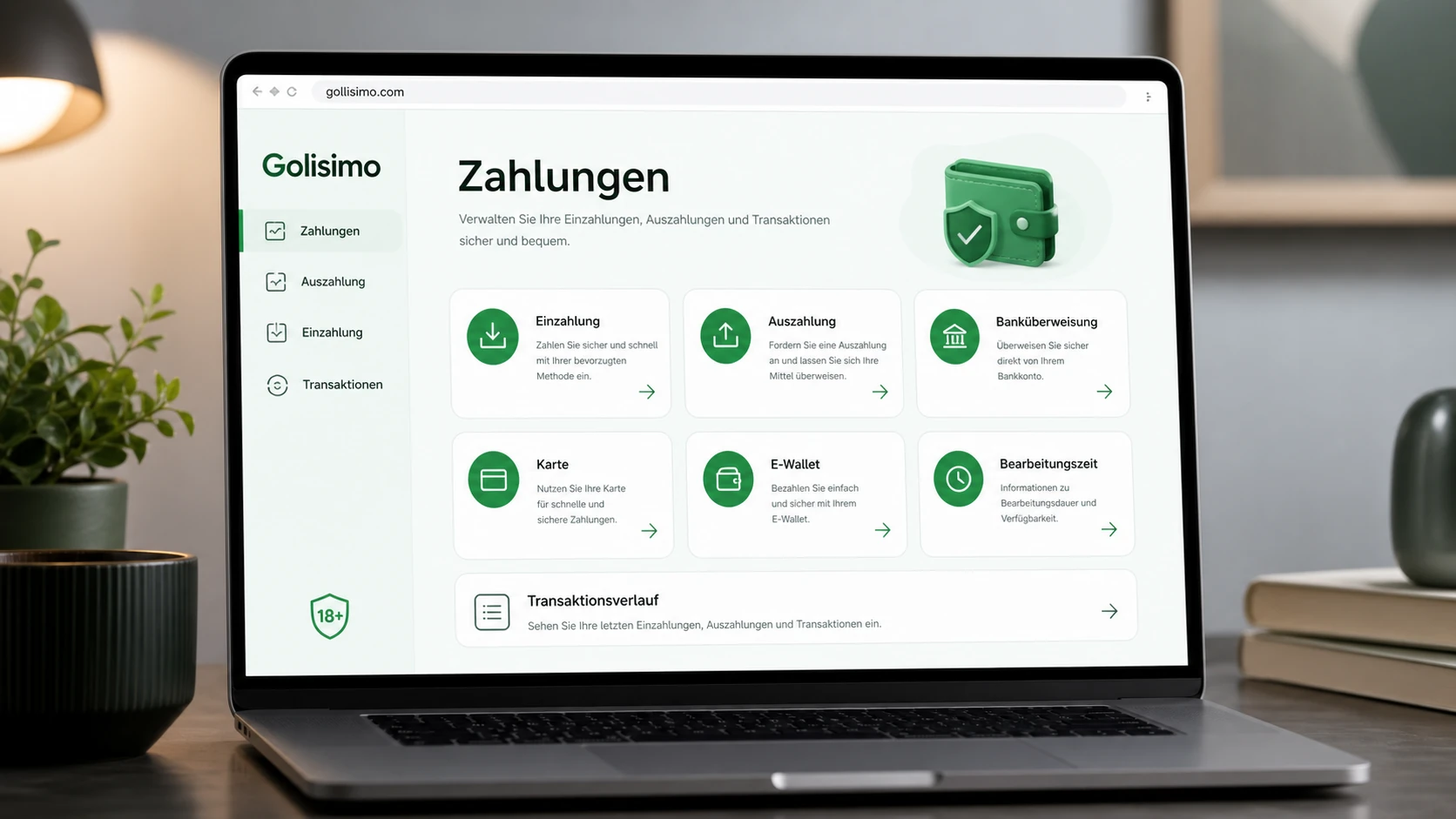 Zahlungen und Auszahlungen